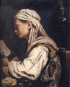 Domenico Fetti Girl Reading Spain oil painting artist
